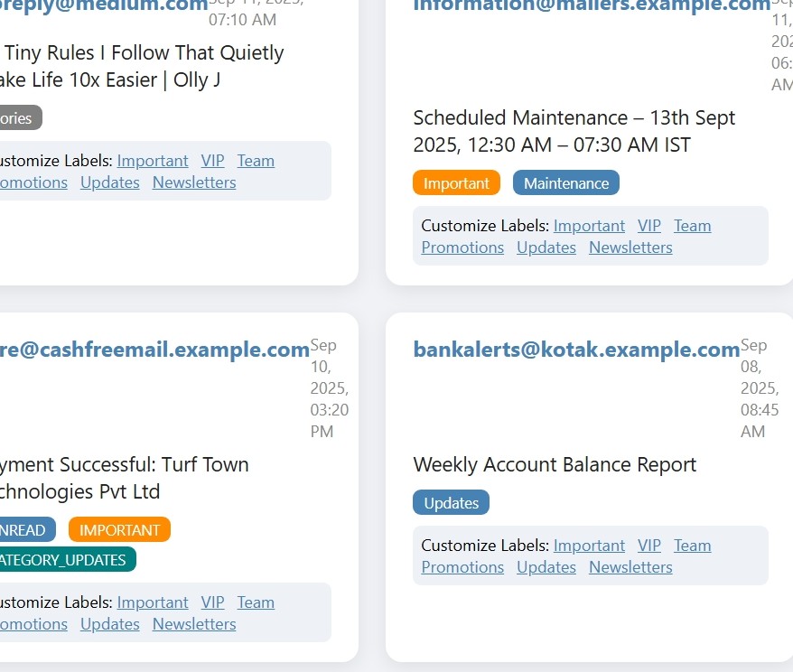 Screenshot of SuperComp.AI smart sort interface