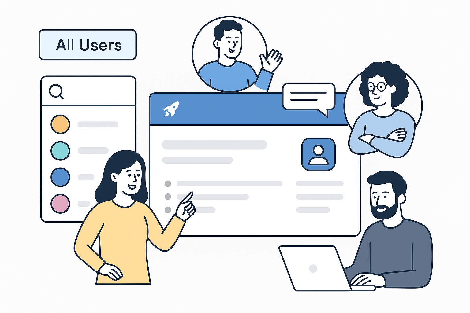 Screenshot of SuperComp.AI team collaboration dashboard