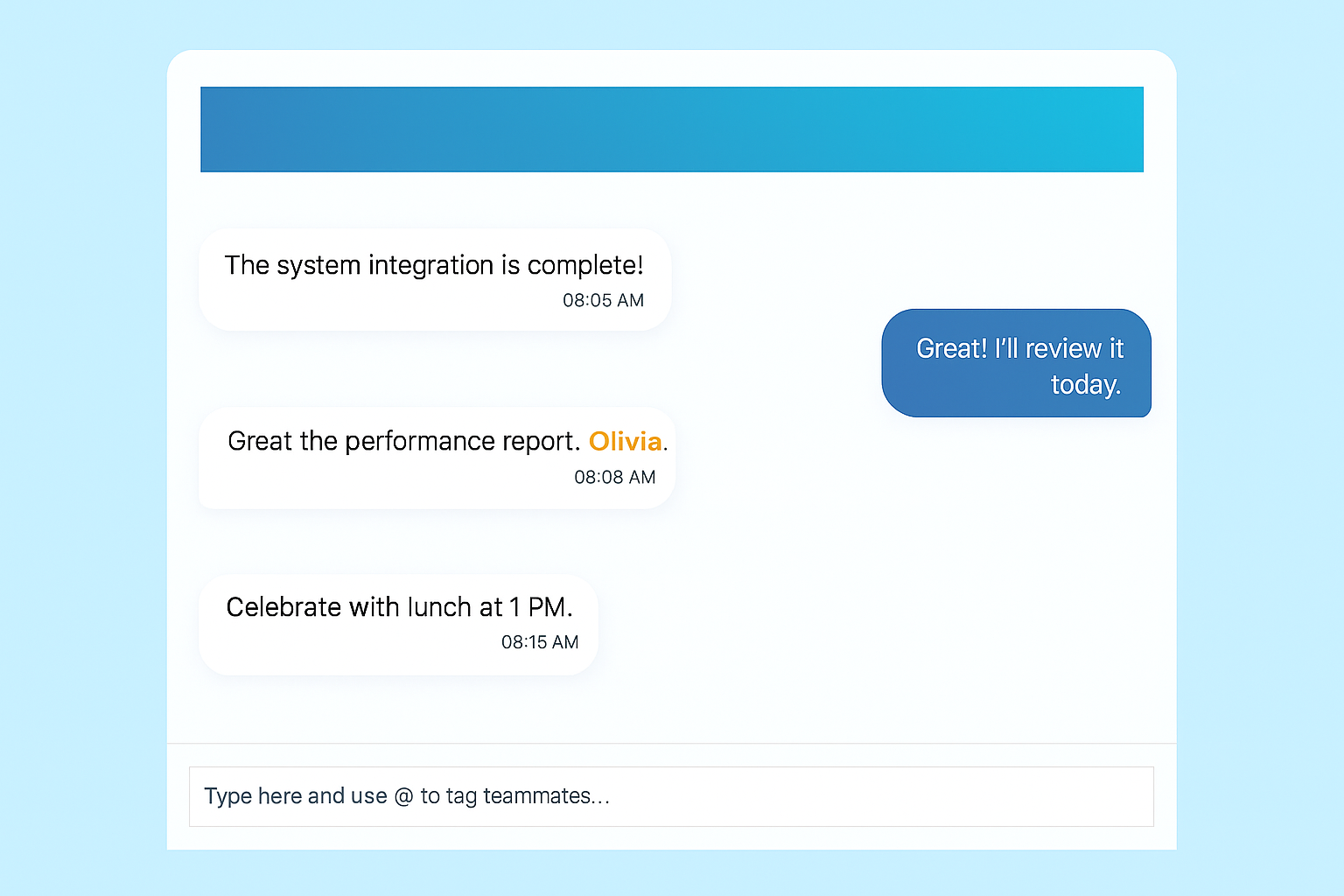 Screenshot of SuperComp.AI real-time team chat